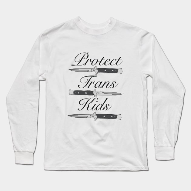 Protect Trans Kids Long Sleeve T-Shirt by D.Kinney123